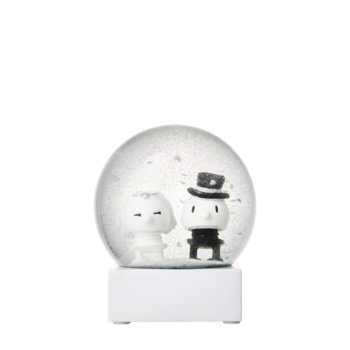 Se Hoptimist - Bryllup Glitter Globe hvid stor hos Rikki Tikki Shop