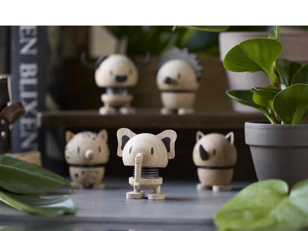 Hoptimist Elefant 6x6,5x6,9 cm, Lille, Eg