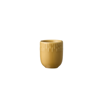 Aida - Confetti Mustard mini kop med relief Porcelæn 5 cl.