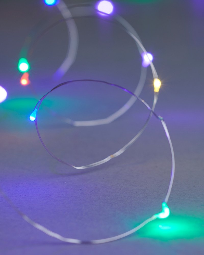 Sirius - Knirke multi 40 lys, Multi/Sølv