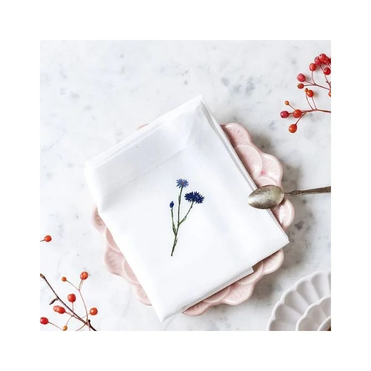 Langkilde & Søn - Flora serviet med kornblomst