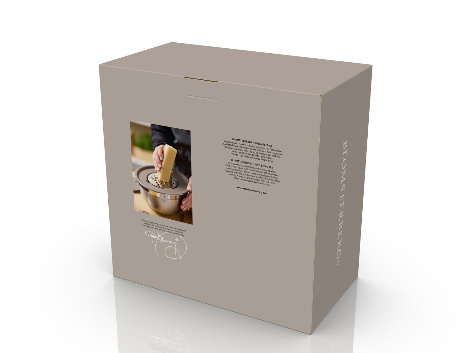 Blomsterberg Røreskåle 8 dele 3 + 5 liter, Latte