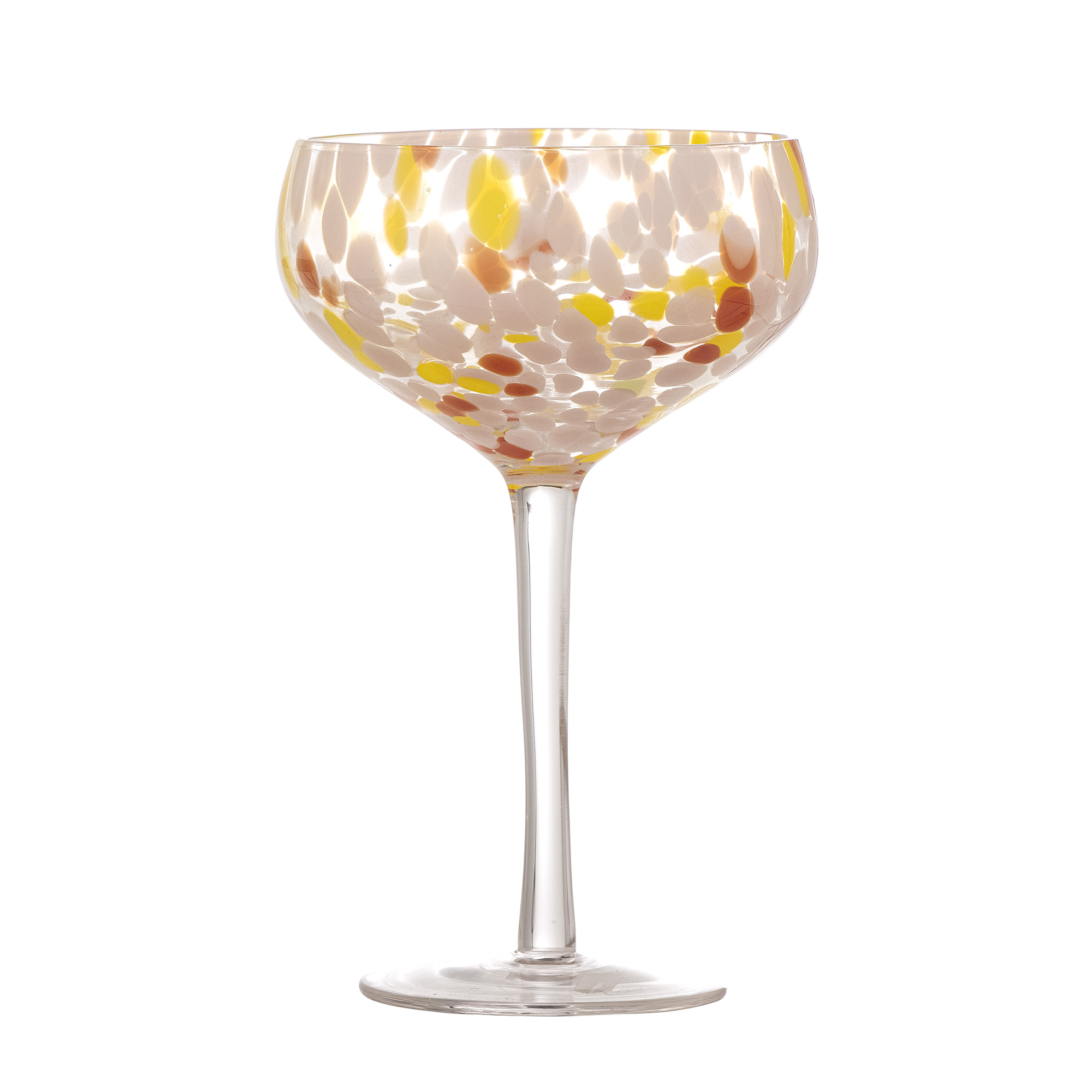 Bloomingville - Lilya Cocktailglas, Rosa, Glas, D12xH18 cm billede