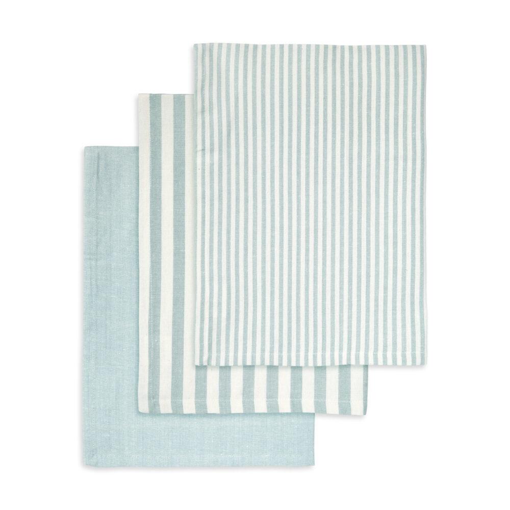 Engholm Textiles - Viskestykke 3-Pack Recycle 50X70 Cm Turquoise, Turquoise