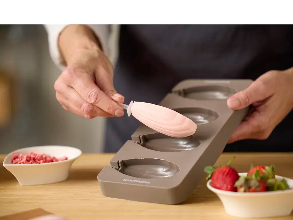 Ispindeform til 4 stk. is Madeleine Latte Silikone Ispindeform til 4 stk. is Madeleine Latte Silikone