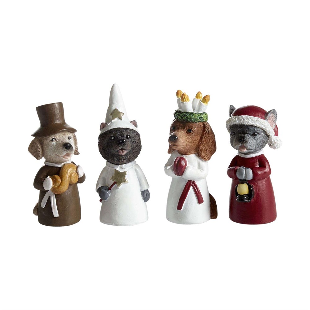 Nääsgränsgården - Lucia 4-pack, dogs H.4,8-5,8cm