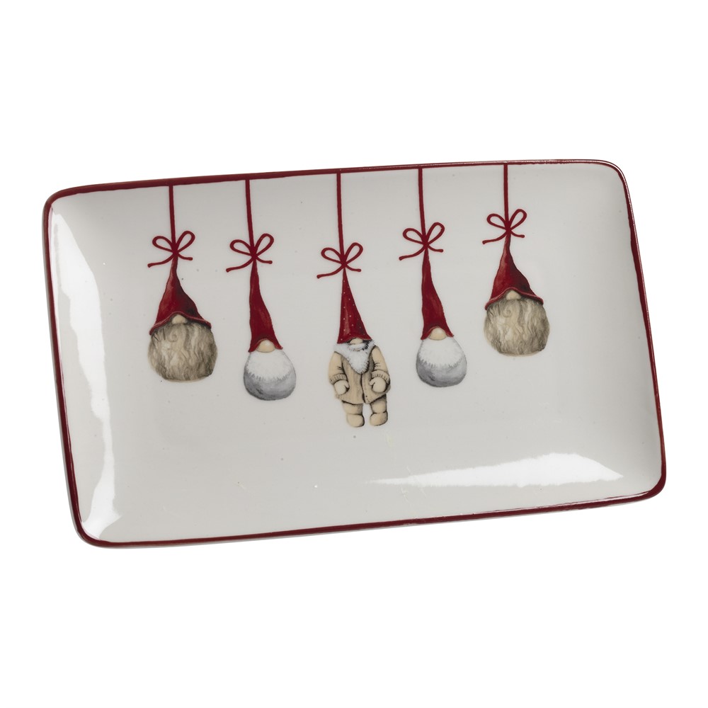 Nääsgränsgården - Plate Santas, L.21cm, B.13cm