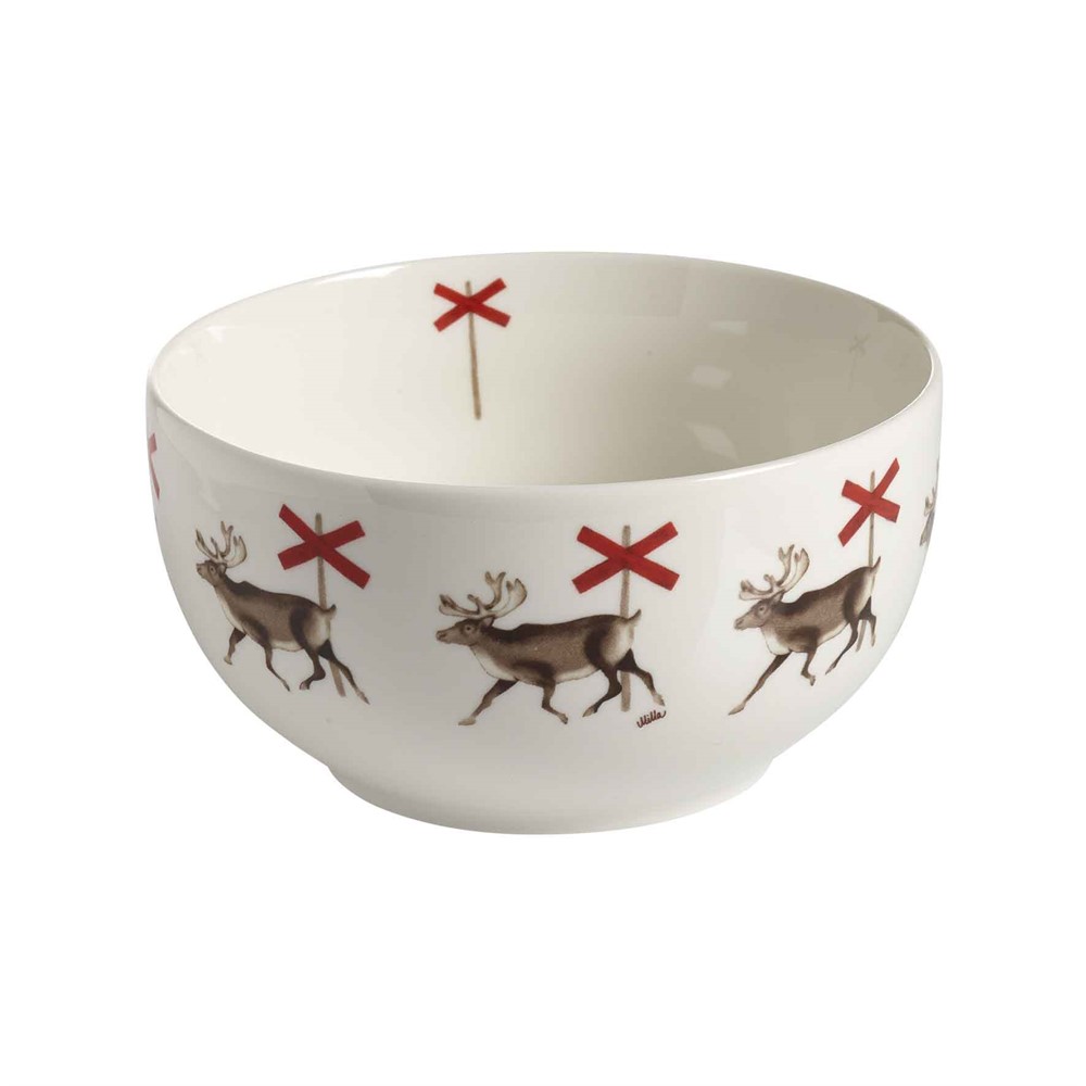Nääsgränsgården - Bowl Reindeer Ø13cm, H.6,5cm, 45cl