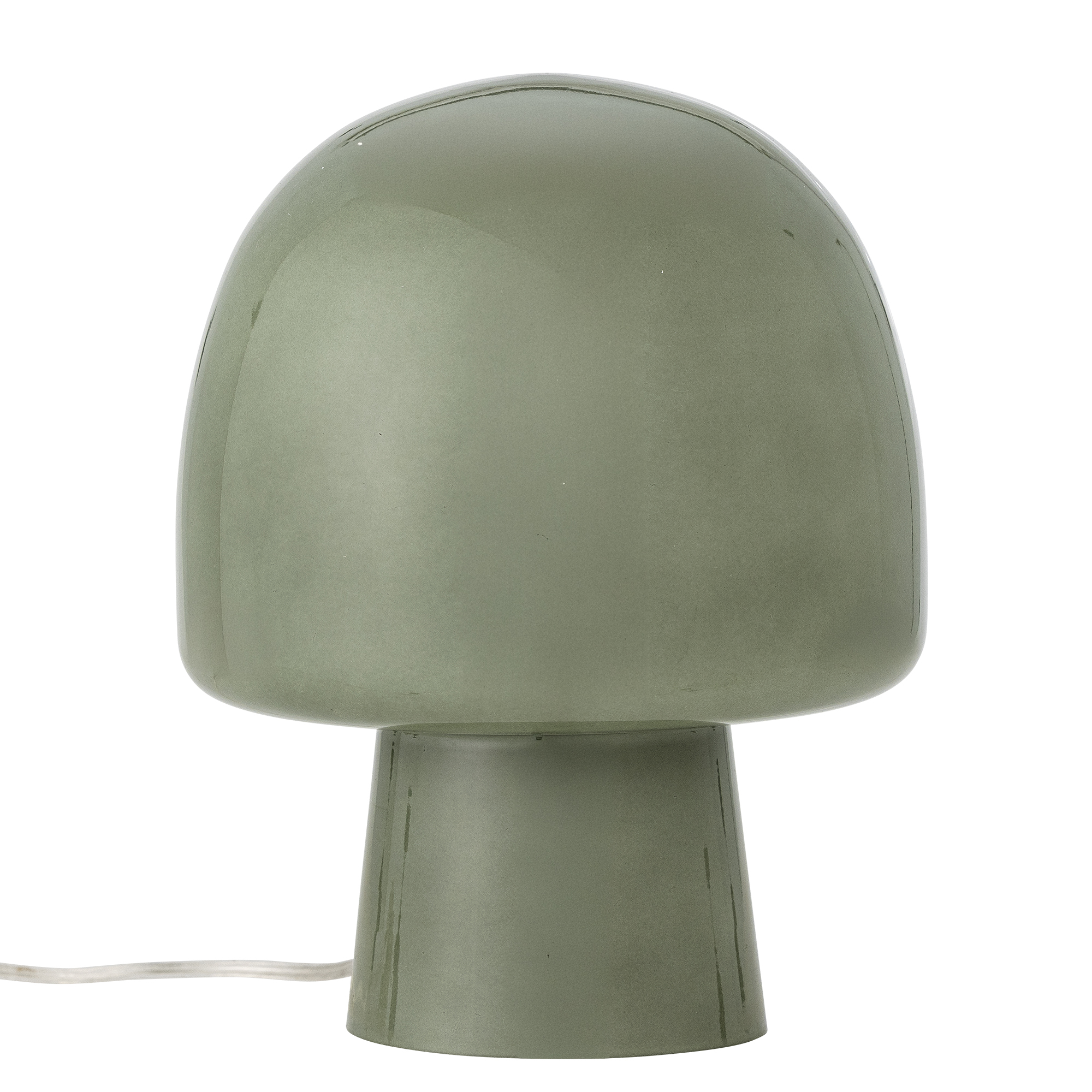 Bloomingville - Paddy Bordlampe, Grøn, Glas, D20xH26,5 cm billede