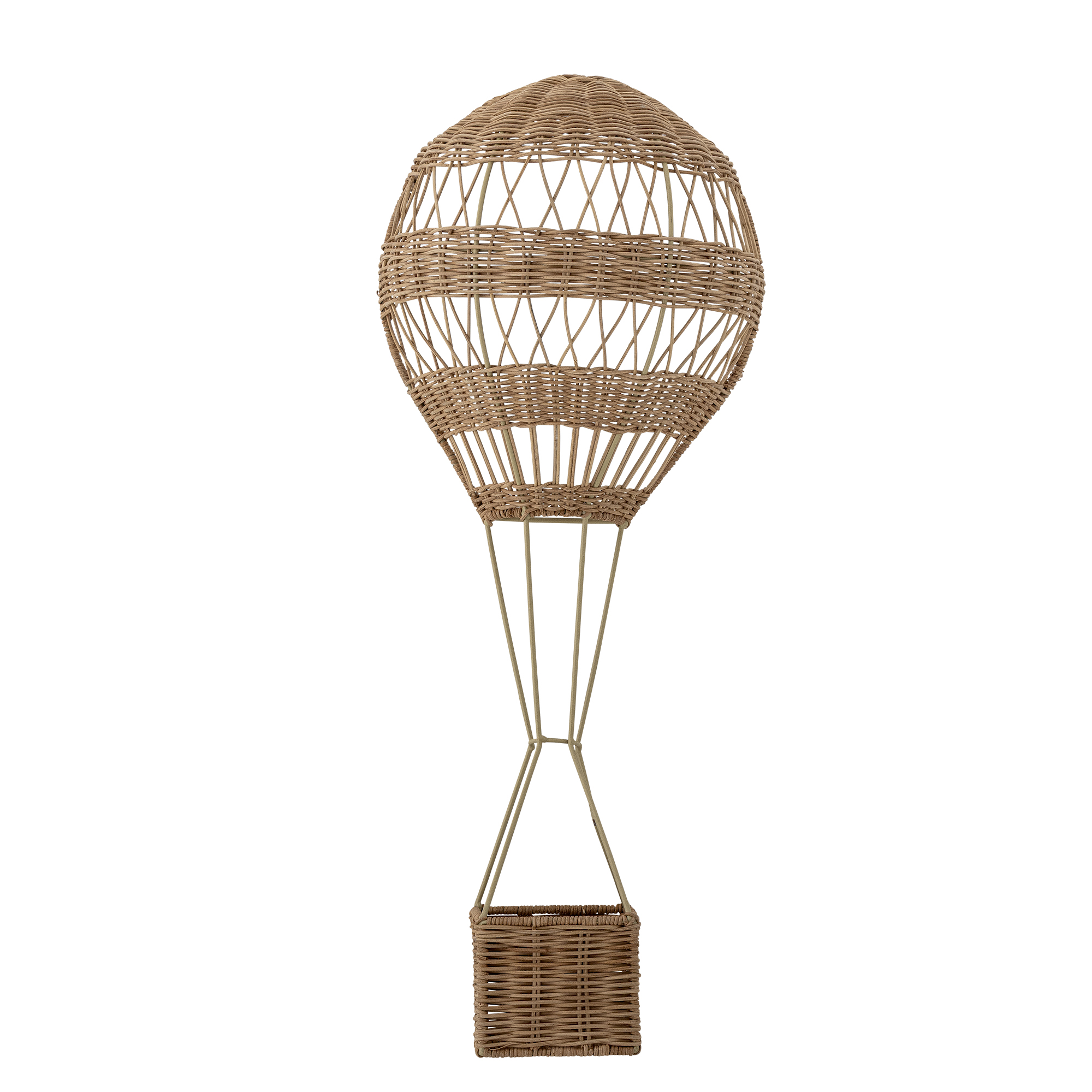 Bloomingville - Huggi Kurv til væg, Natur, Rattan, L23xH62xW13 cm