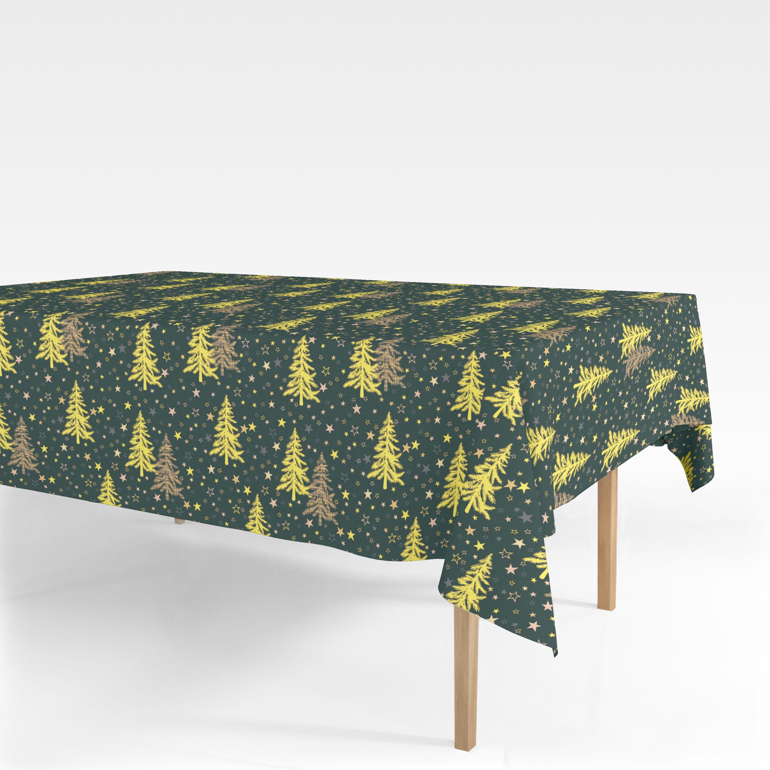 Engholm Textiles - Akryldug med Antiskrid - Hamburg Grøn JUL - 140 cm