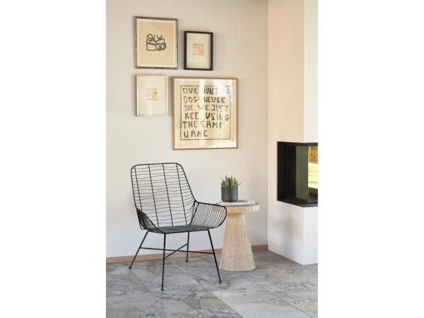Villa Collection Leer Skjuler Dia 15 x 13 cm Sortmetallic