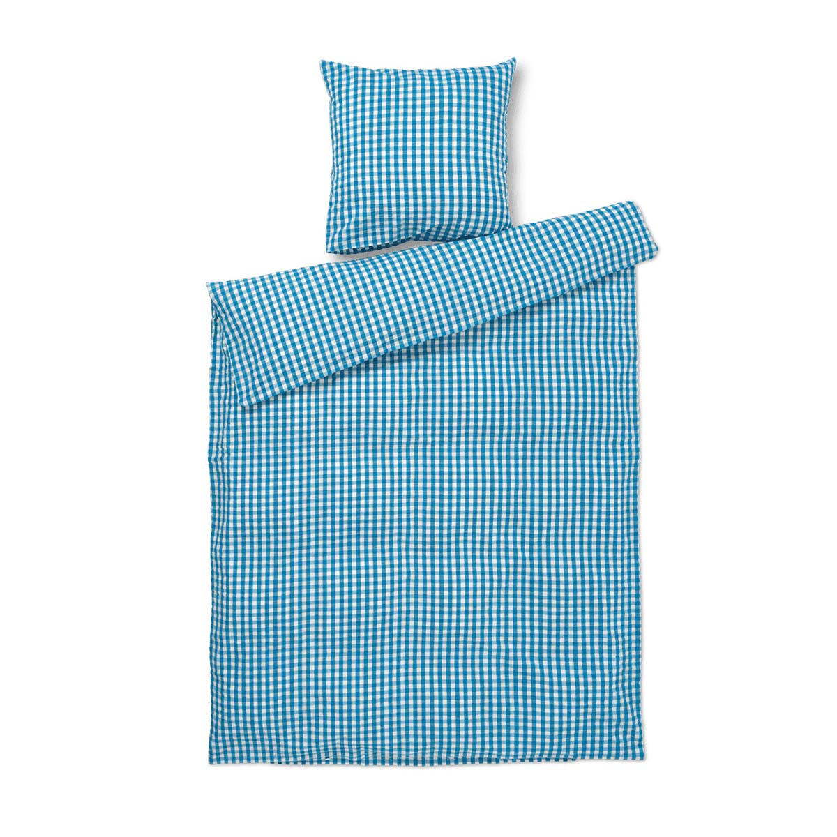 Bæk&Bølge Sengetøj 140x200 cm blå/birk* Bæk&Bølge Sengetøj 140x200 cm blå/birk*