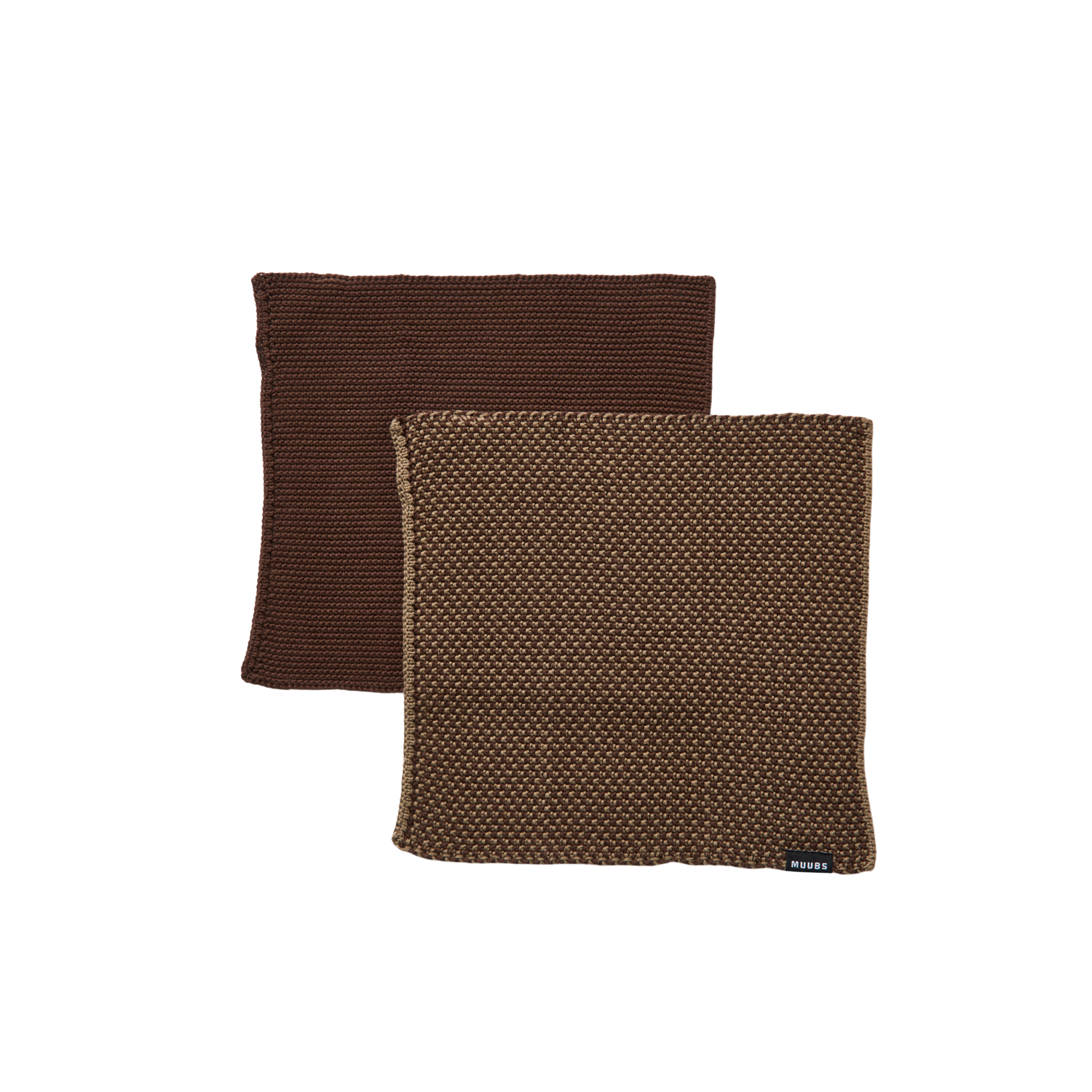 Muubs - Sentaku Karklud - S/2 - Sort/Brun, L27xD27xH1 cm