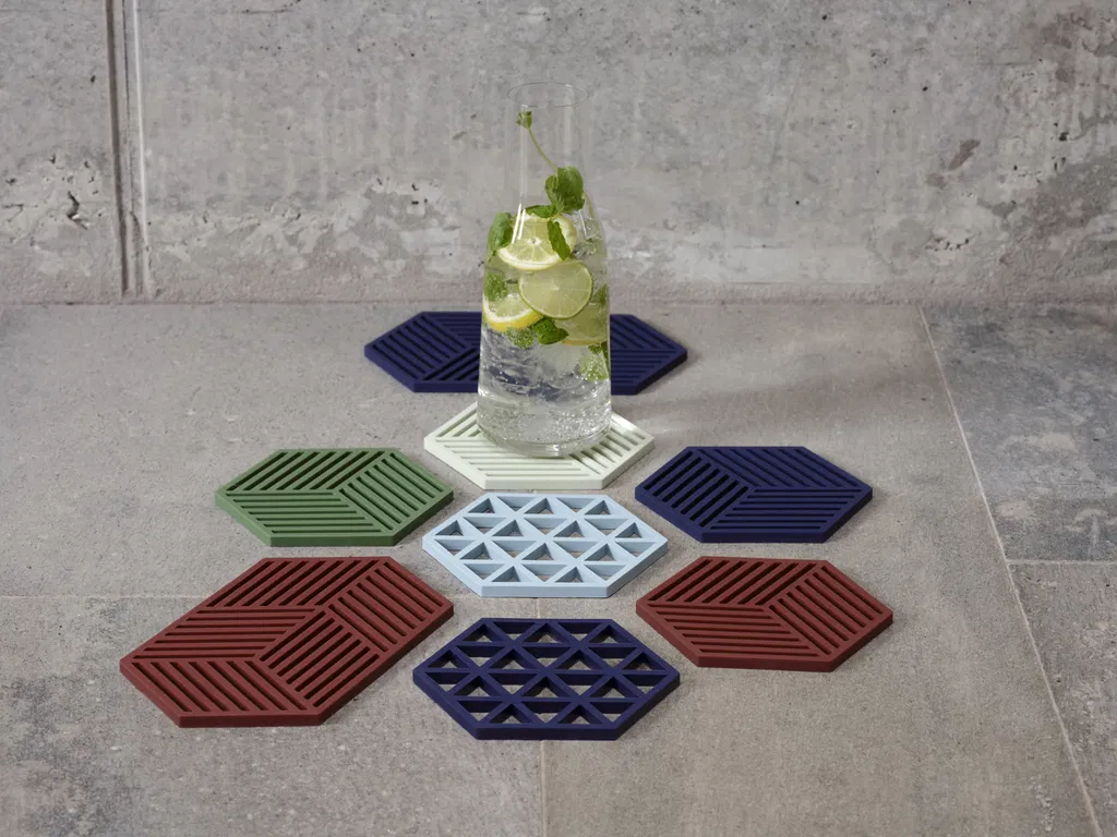 Zone Bordskåner Hexagon Burgundy L24