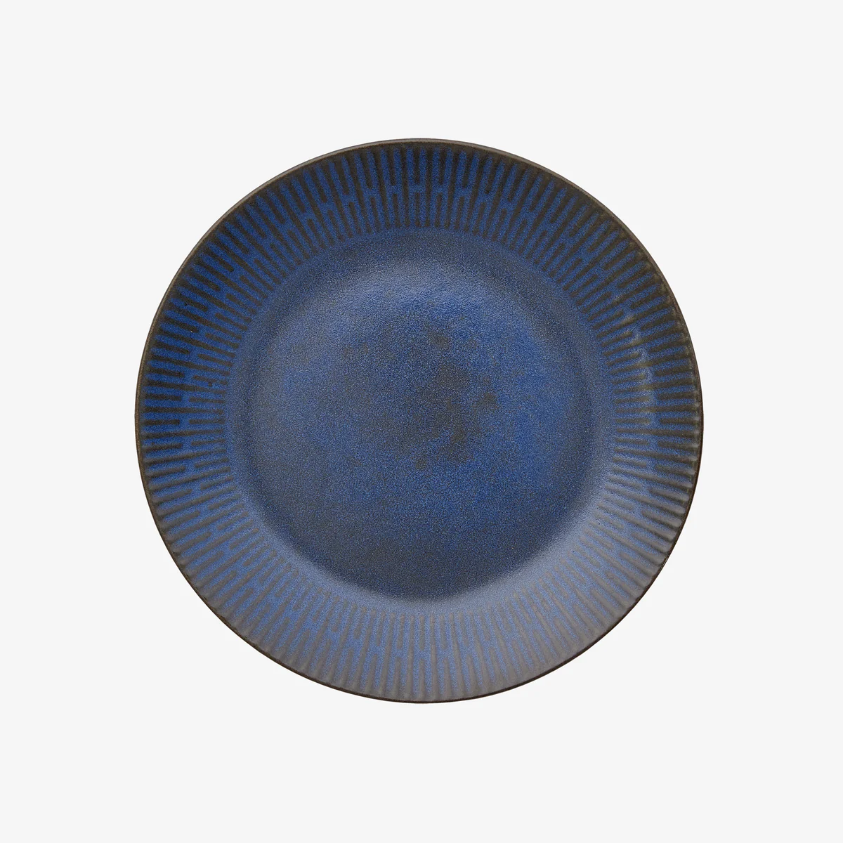 Relief - frokost tallerken stentøj blå 22 cm*