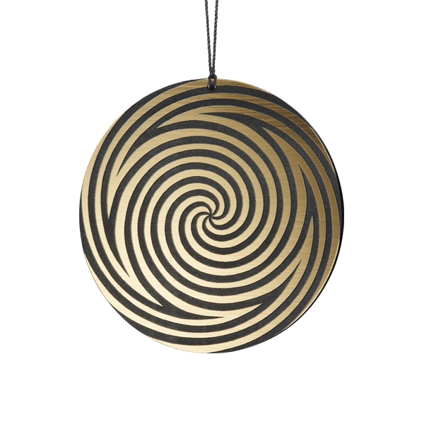 Kugler - spiral, sort/guld - 2 stk.