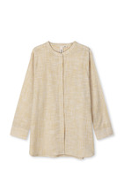 Juna - Monochrome Lines Ida shirt S/M okker/hvid