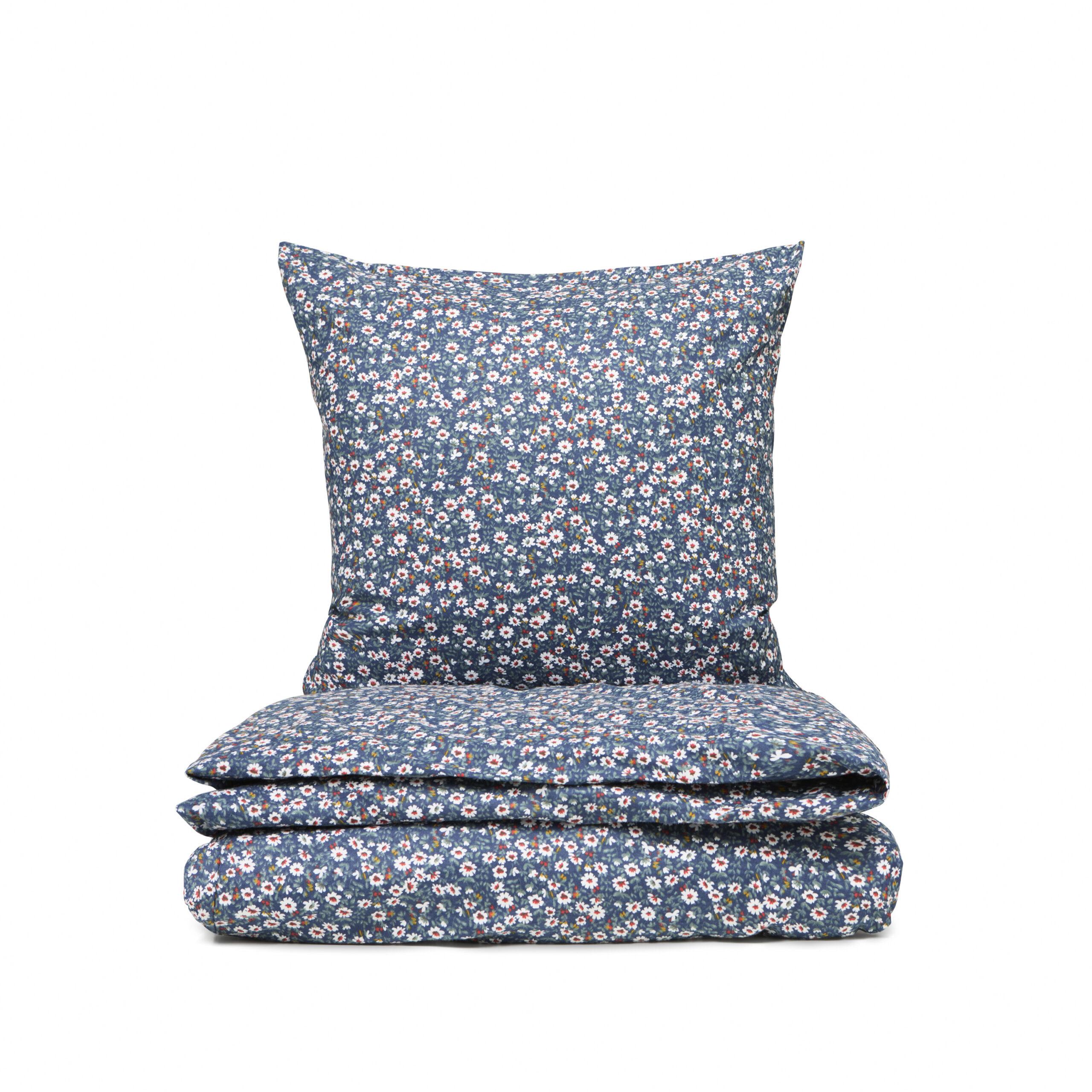 Engholm Textiles - Sengesæt Fie Flannel 140X220, Dark Blue