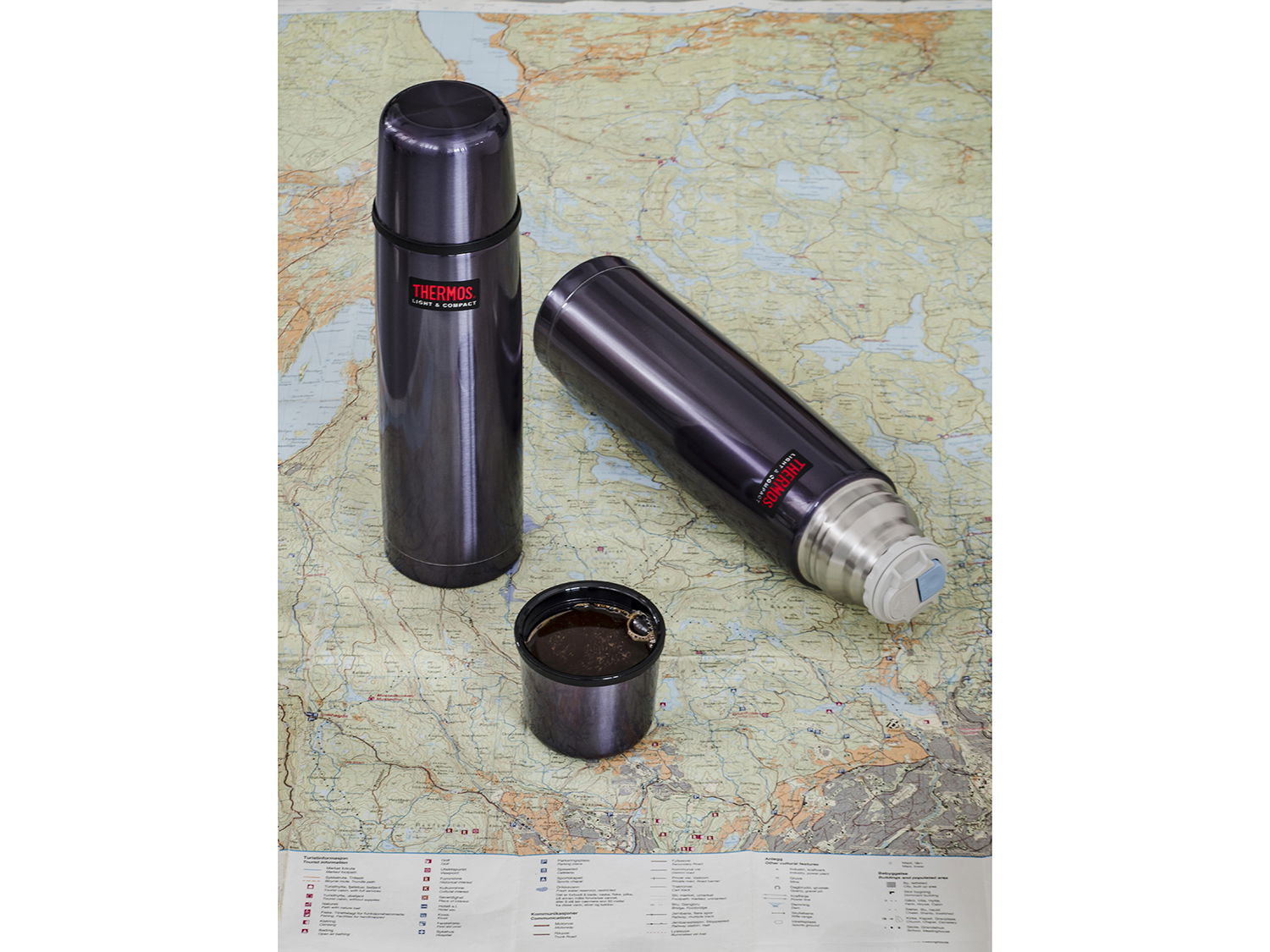 Termoflaske Light & Compact 0,75 liter Midnight Blue stål