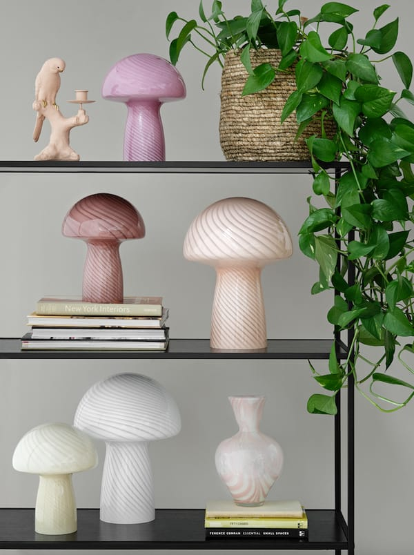 Mushroom Lampe, S, rosa*
