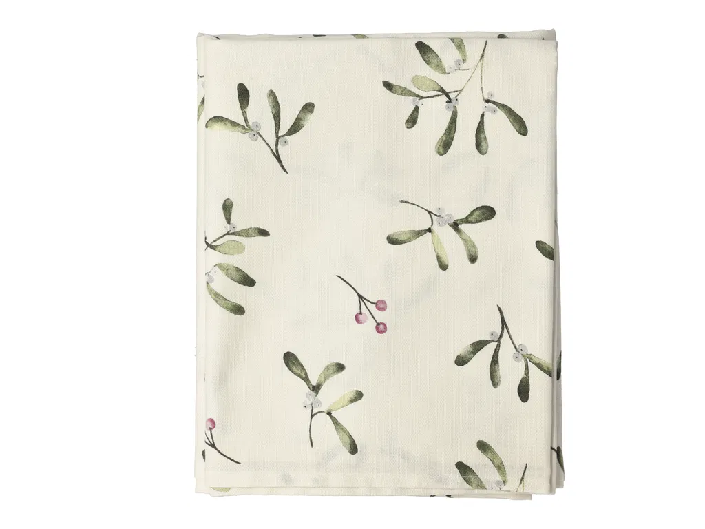 Södahl Juledug 140x250 cm Mistelten Nature