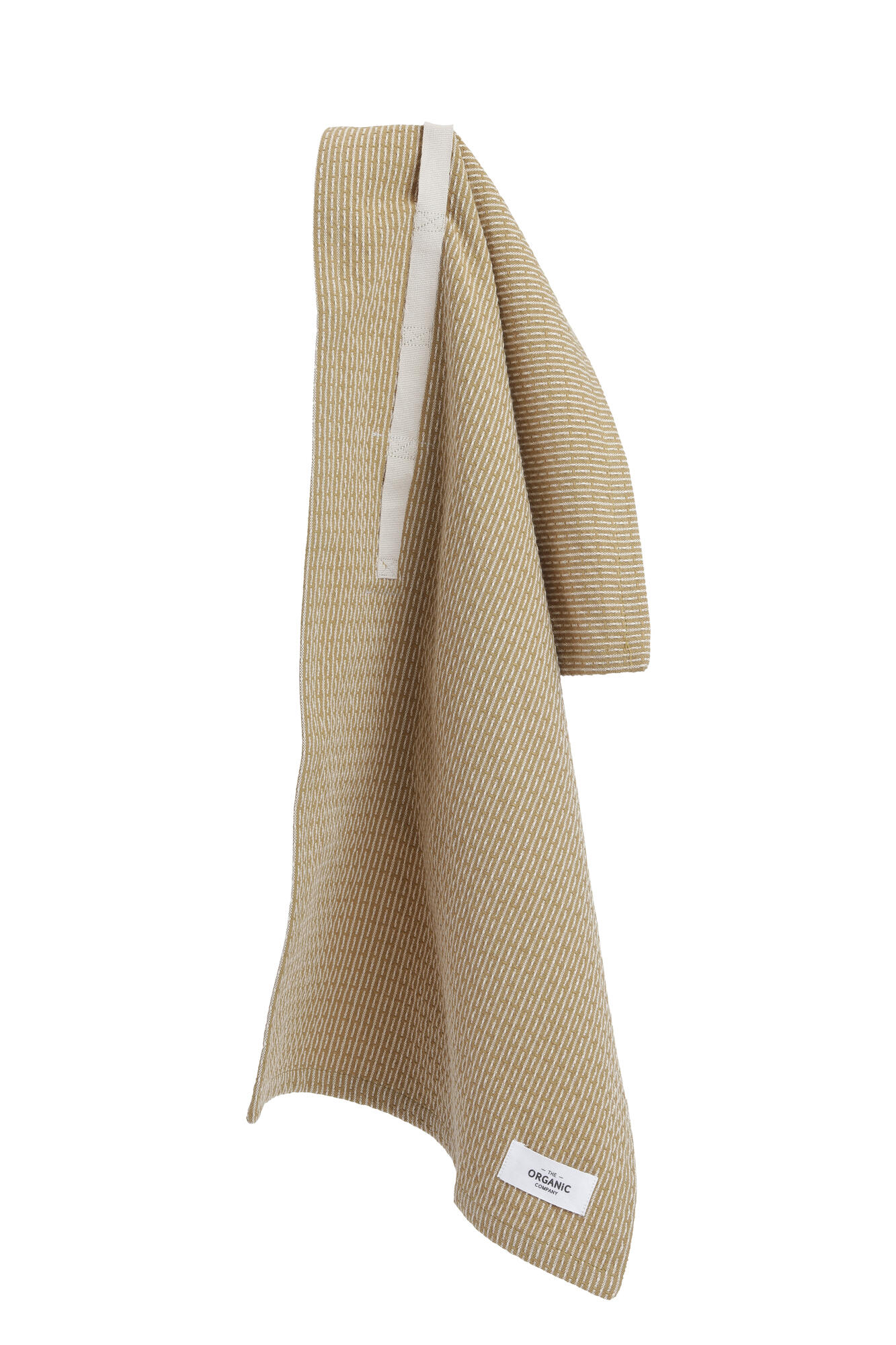 Håndklæde - Khaki / lys beige 35 x 60 cm