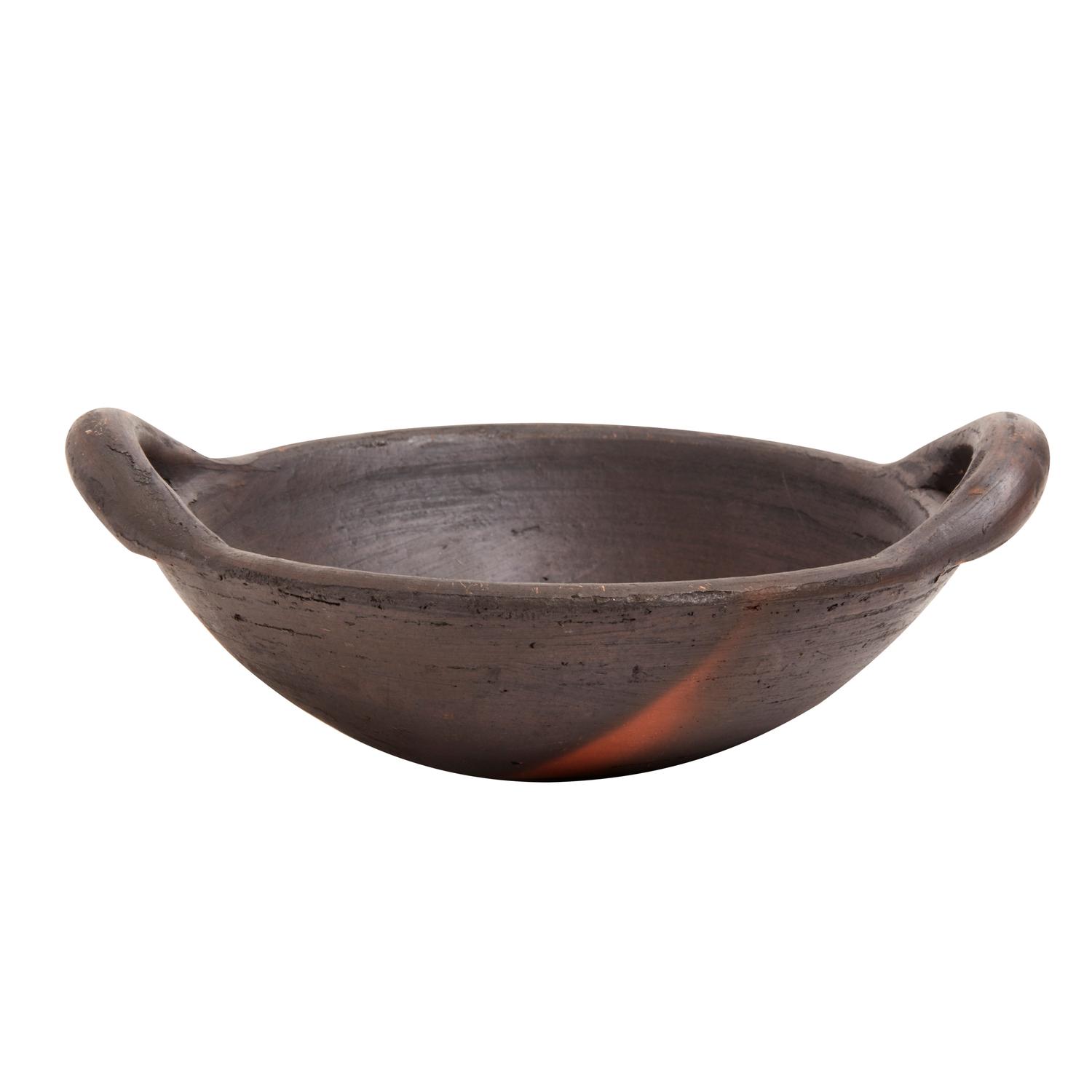 Hazel Skål m. Håndtag S - Brun/Sort, Ø16,5xH7 cm - Terrakotta - Brun/Sort