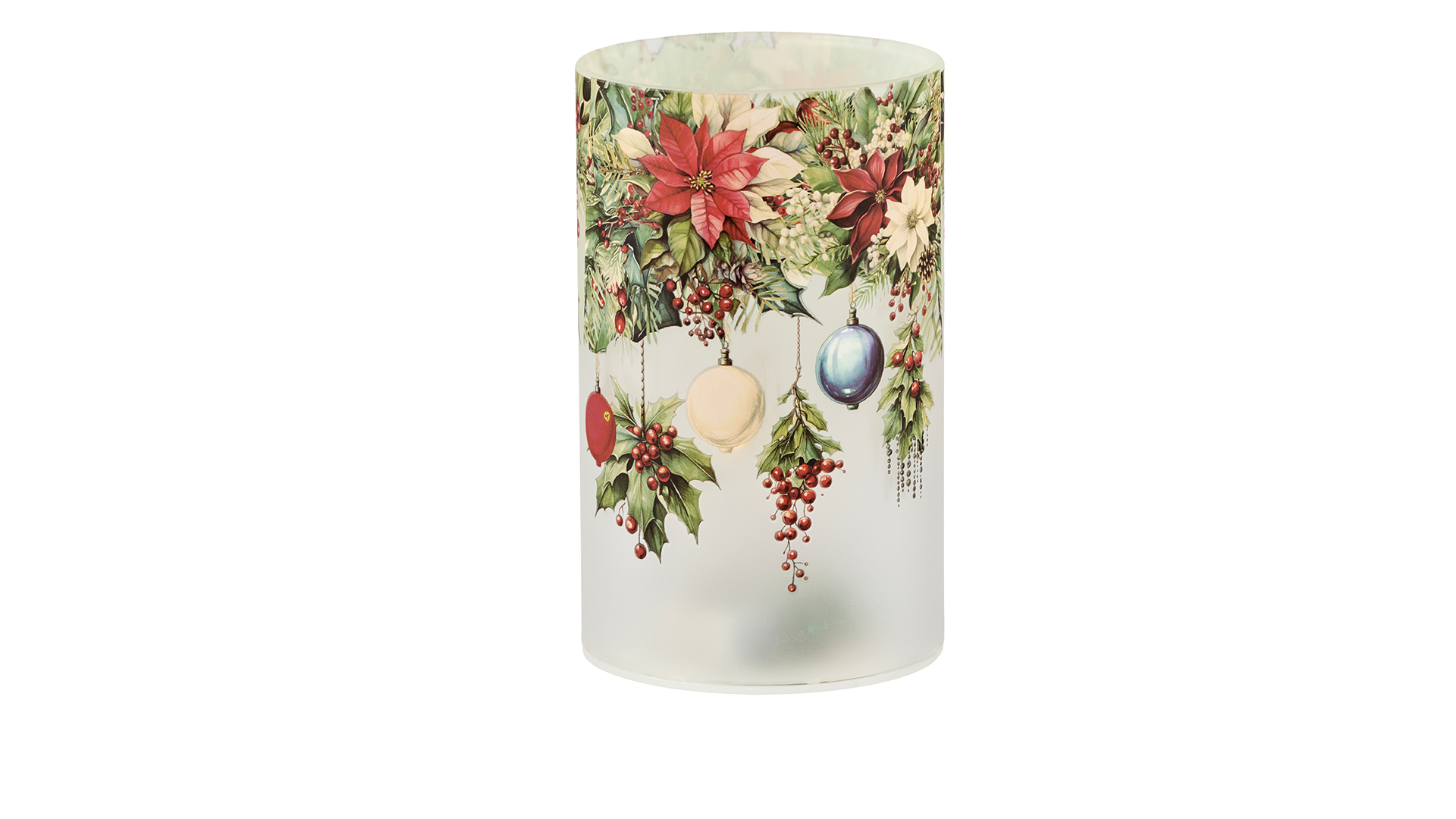 2Have - Glas LED X-Mas 12x7.5 cm 6H/timer