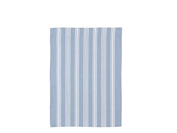 Bastian Tekstiler Eco Stripe Viskestykke recycle 70 x 50 cm Dream blue