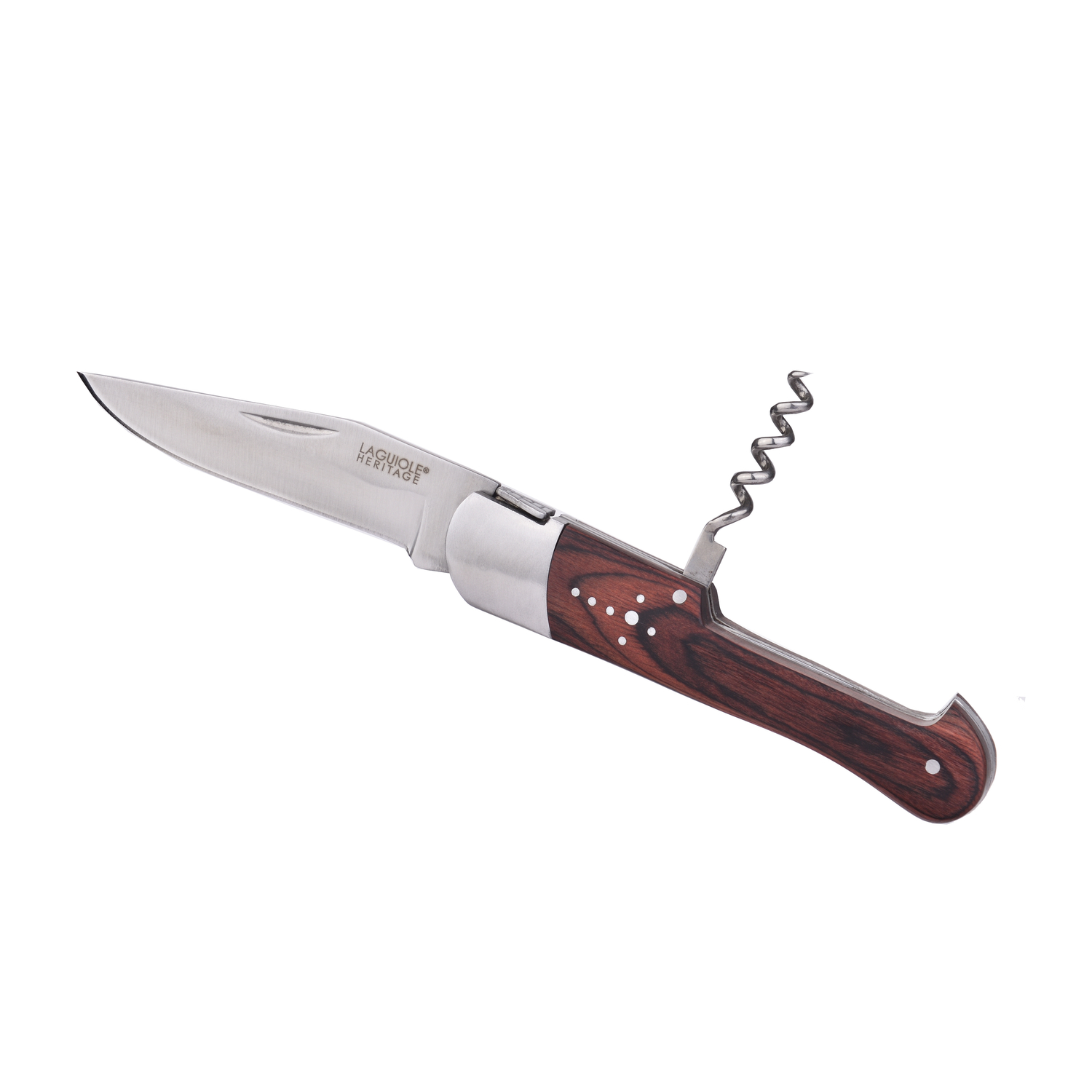 Laguiole Herit Foldekniv med proptrækker og etui