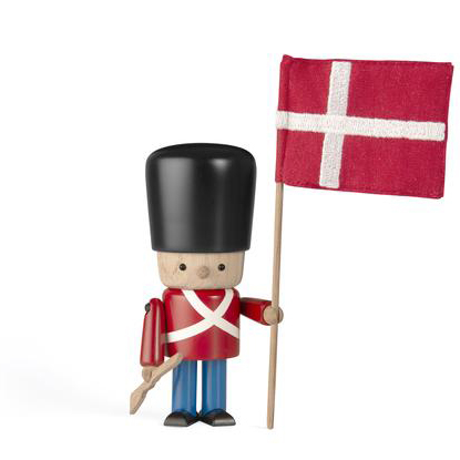 Garder med flag og gevær - rød gallauniform Garder med flag og gevær - rød gallauniform
