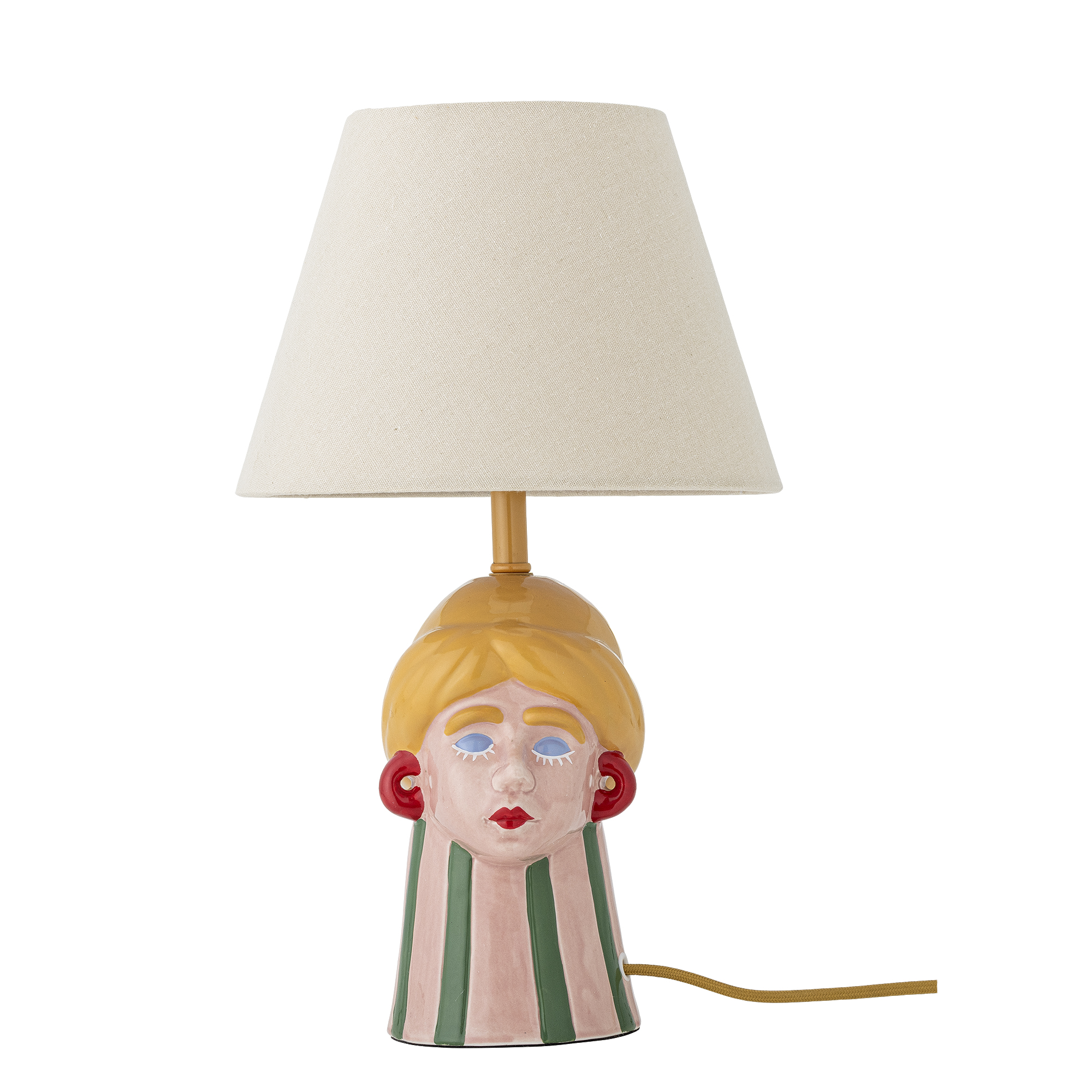 Bloomingville - Miss Jody Bordlampe, Multifarvet, Stentøj, D24xH41 cm
