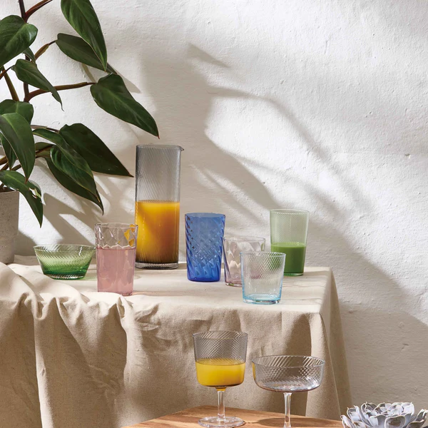 RAW Unique optic højt glas 45 cl. mørkeblå