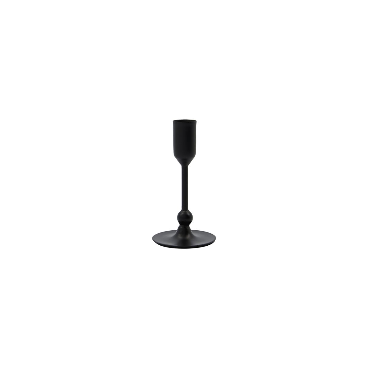 Lysestage, Folk, 12cm, Sort* Lysestage, Folk, 12cm, Sort*