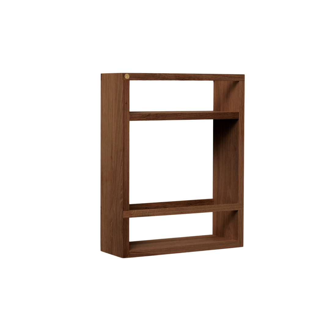 Andersen Furniture - Cube Hylde - Røget, L36xD12xH45 cm - 100% Massiv Eg - Røget Olie