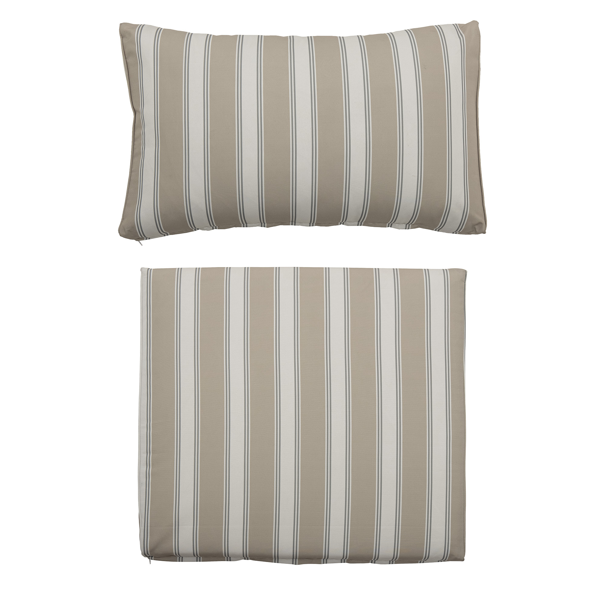 Bloomingville - Mundo Pudebetræk (Uden fyld), Grøn, Polyester, L66xH9xW58/ L75xH45xW9 cm, Set of 2 billede