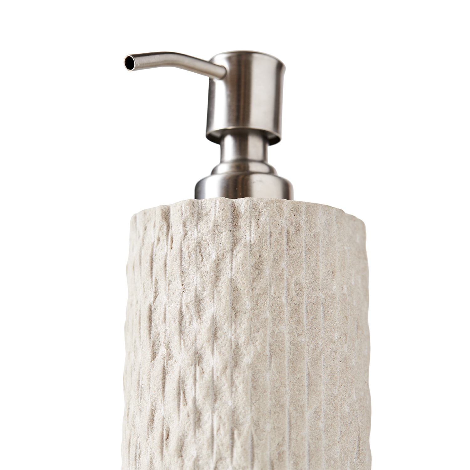 Kama Sæbedispenser - Sand, Ø7,5xH17,5 cm - Sandsten - Sand