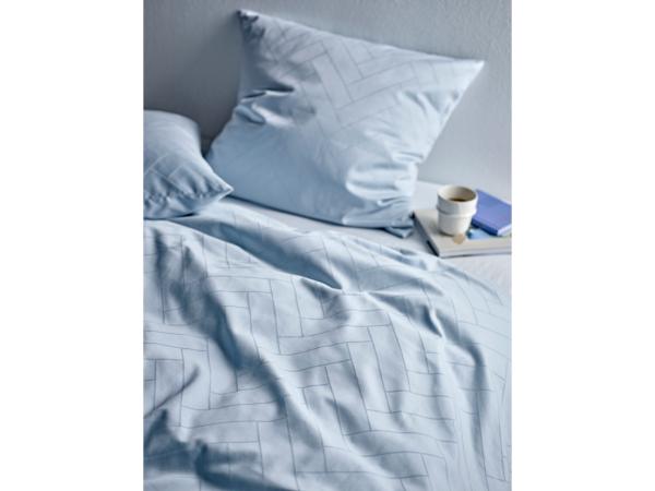Södahl organic Tiles Sengetøj 140 x 220 cm Light blue