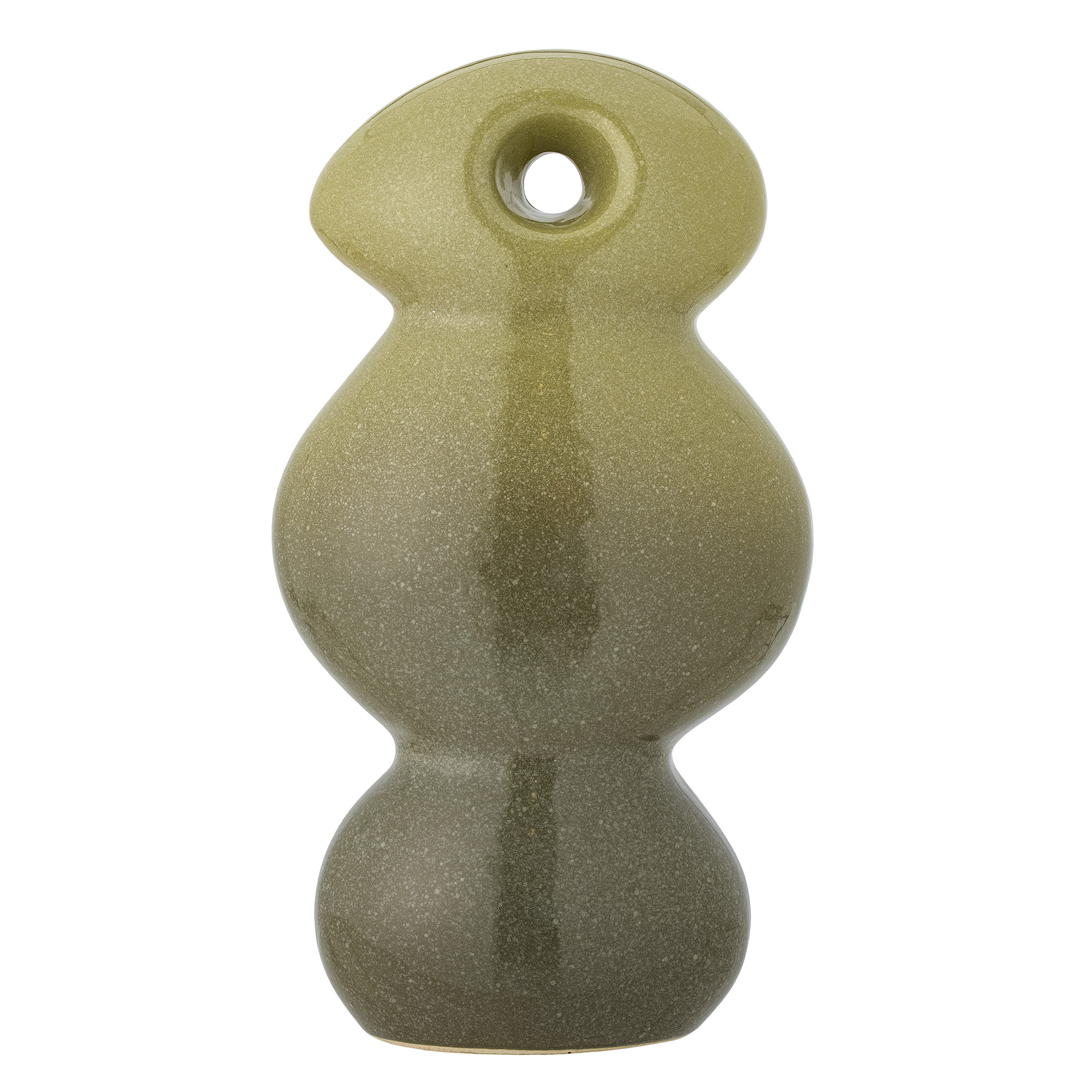 Bloomingville - Kaui Deko, Grøn, Stentøj, L18xH33xW10,5 cm billede