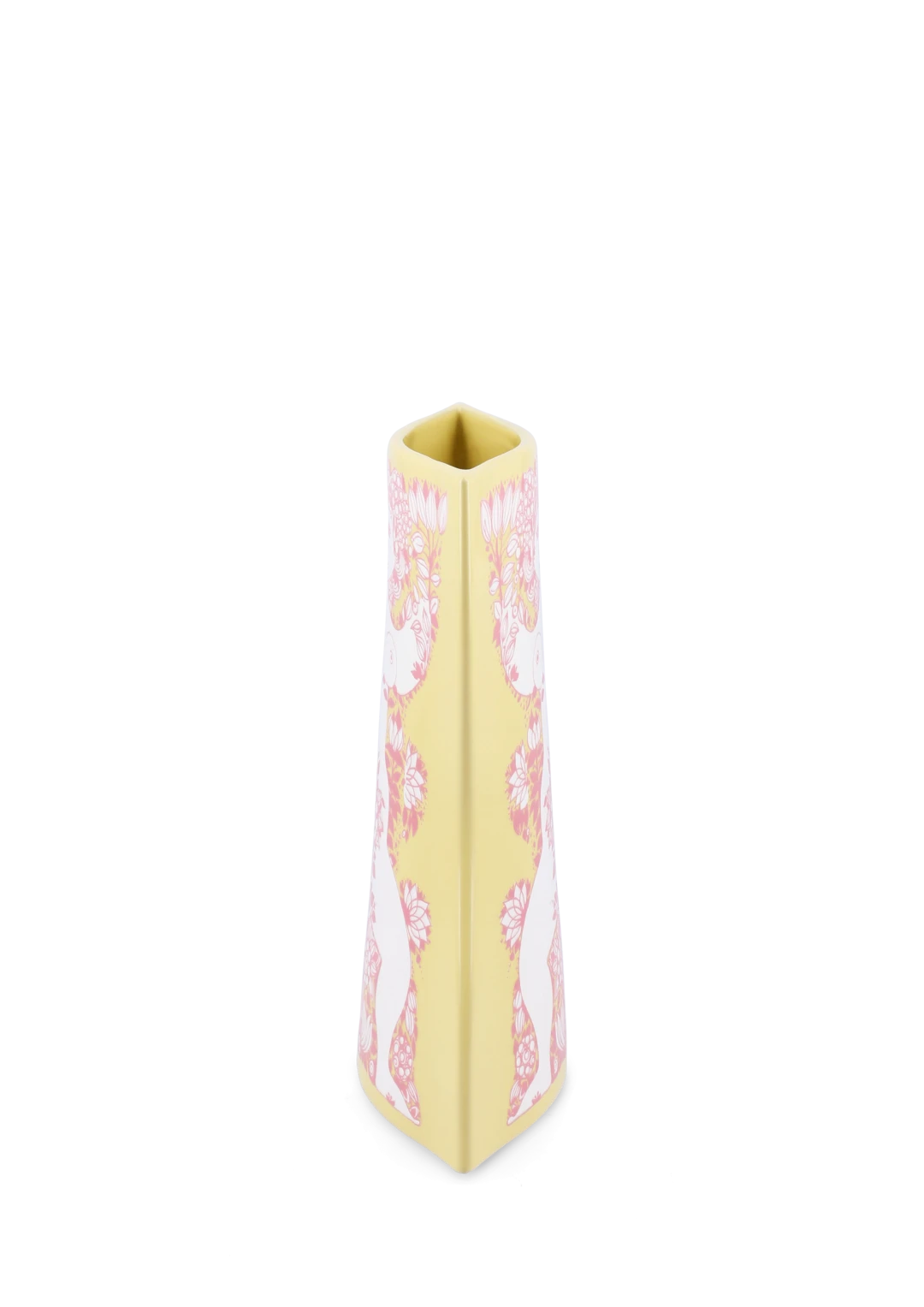 Wiinblad Nina Vase H22 cm gul/pink