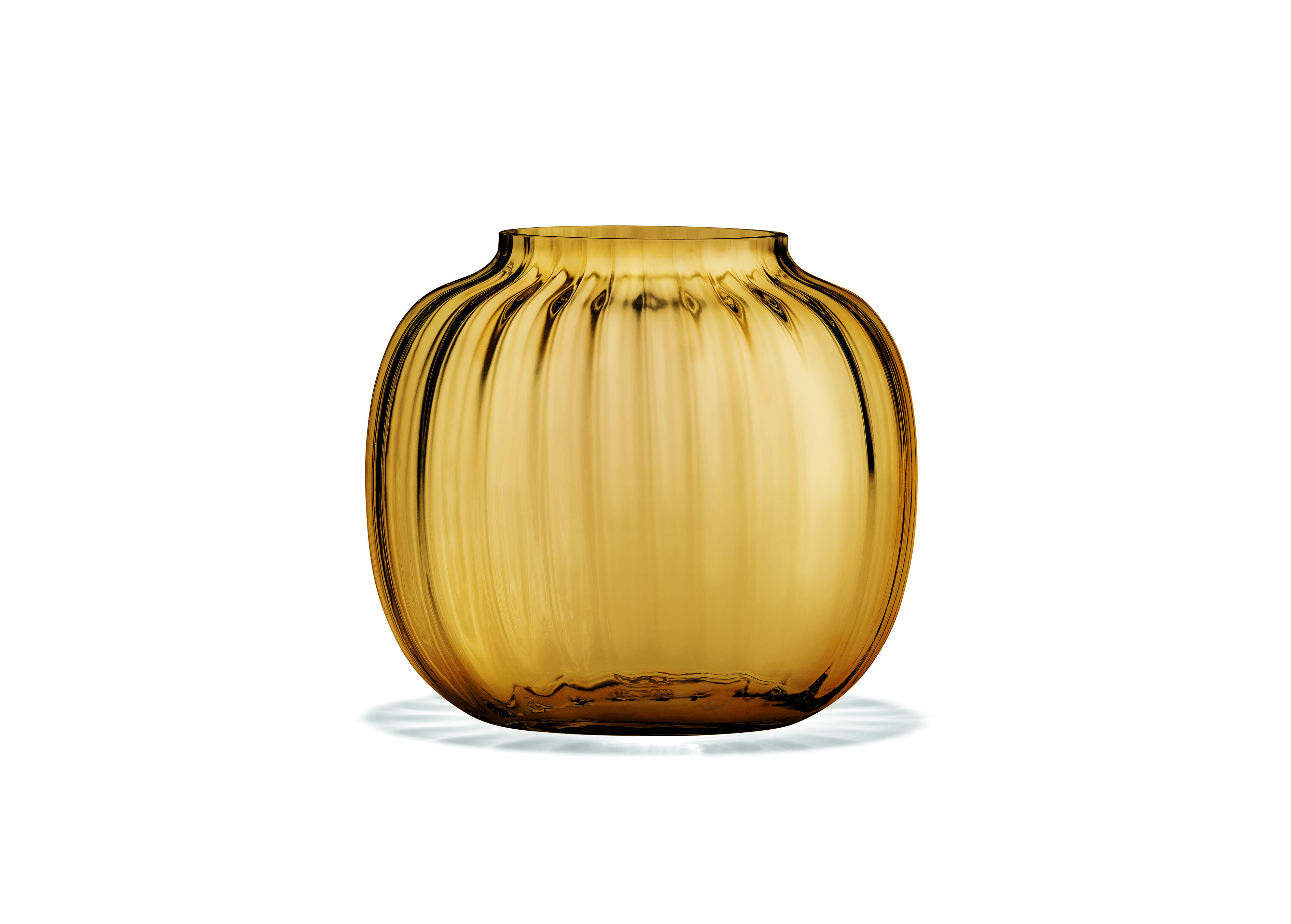 Primula Oval Vase, amber, 12,5 cm