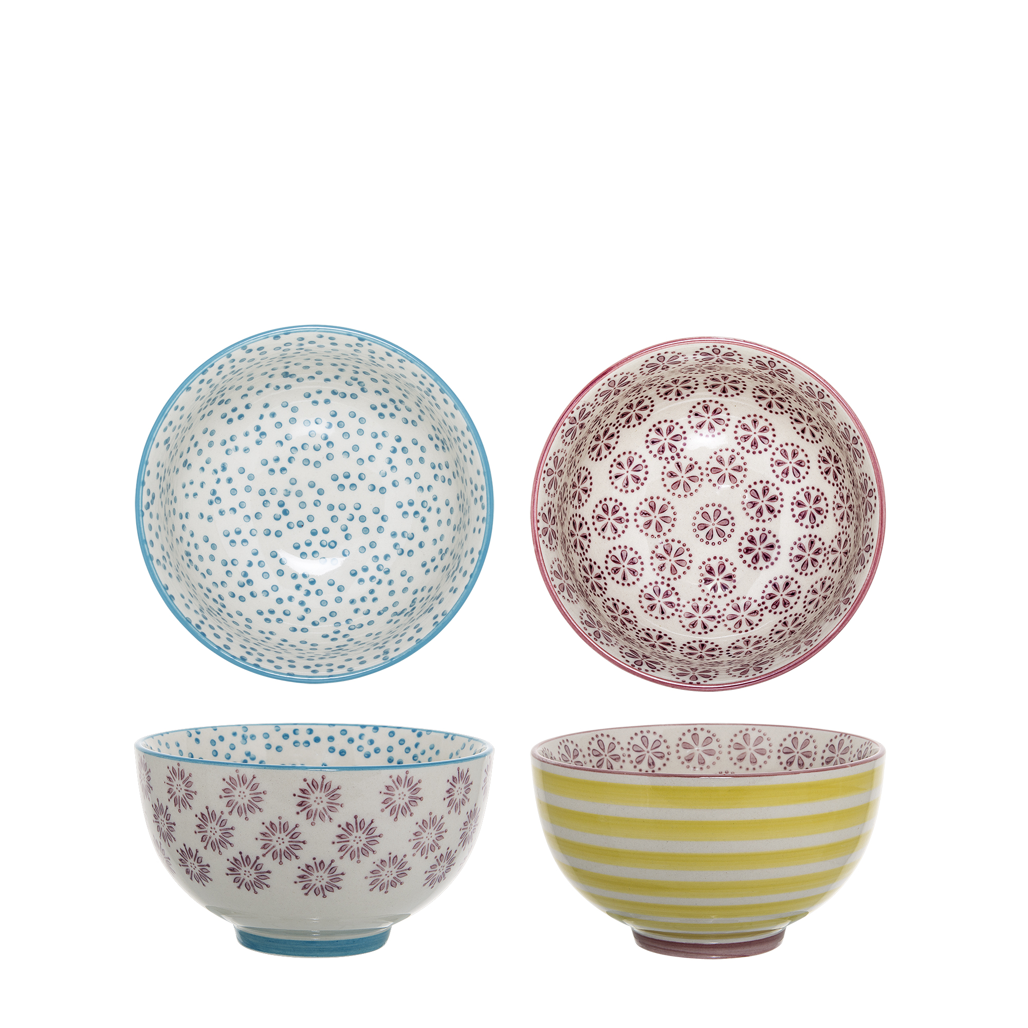 Bloomingville - Patrizia Skål, 320 ml , 2 stk, Multifarvet