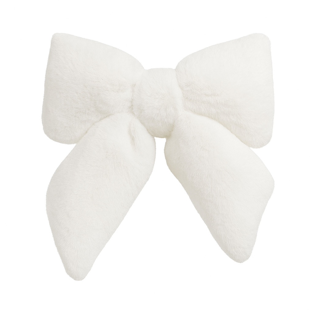 Sløjfe Fur 28 cm Cream