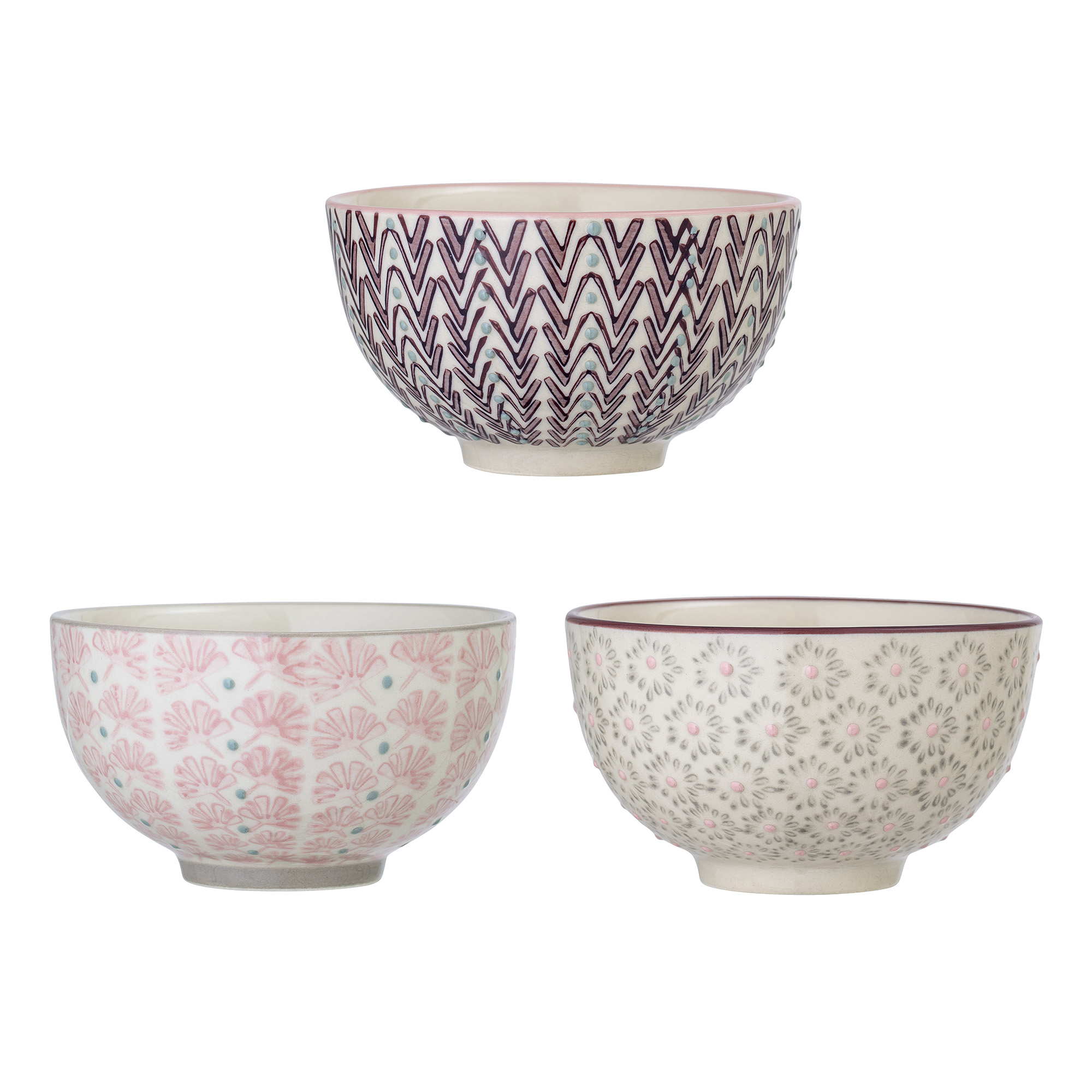 Bloomingville - Maya Skål, Multifarvet, Stentøj, D11,5xH6,5 cm.