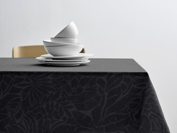 Södahl Abstract leaves Damask Dug 140 x 370 cm Ash