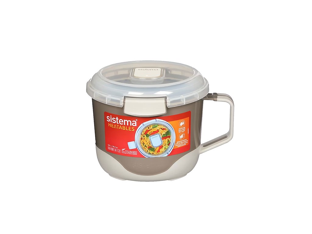Sistema 1.15L Noodle Bowl Heatables, Assorteret farve