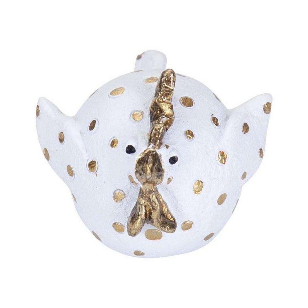 Høne Lisbeth, hvid/guld, 3,5 cm* Høne Lisbeth, hvid/guld, 3,5 cm*