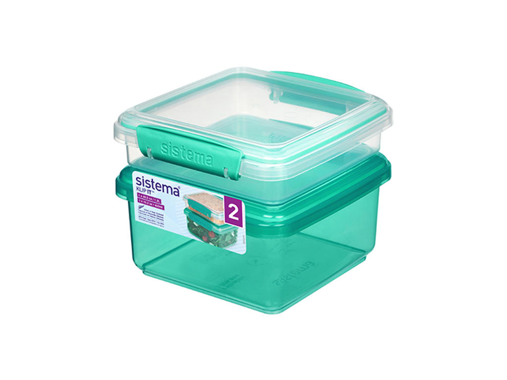 Sistema - Rectangular 2Pack 1.2L, 450ml Sandwich