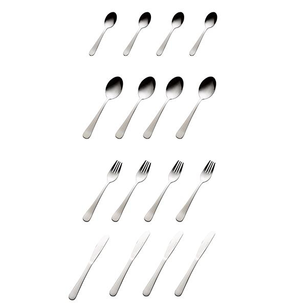 Aida Atelier bestiksæt 16 dele rustfrit stål